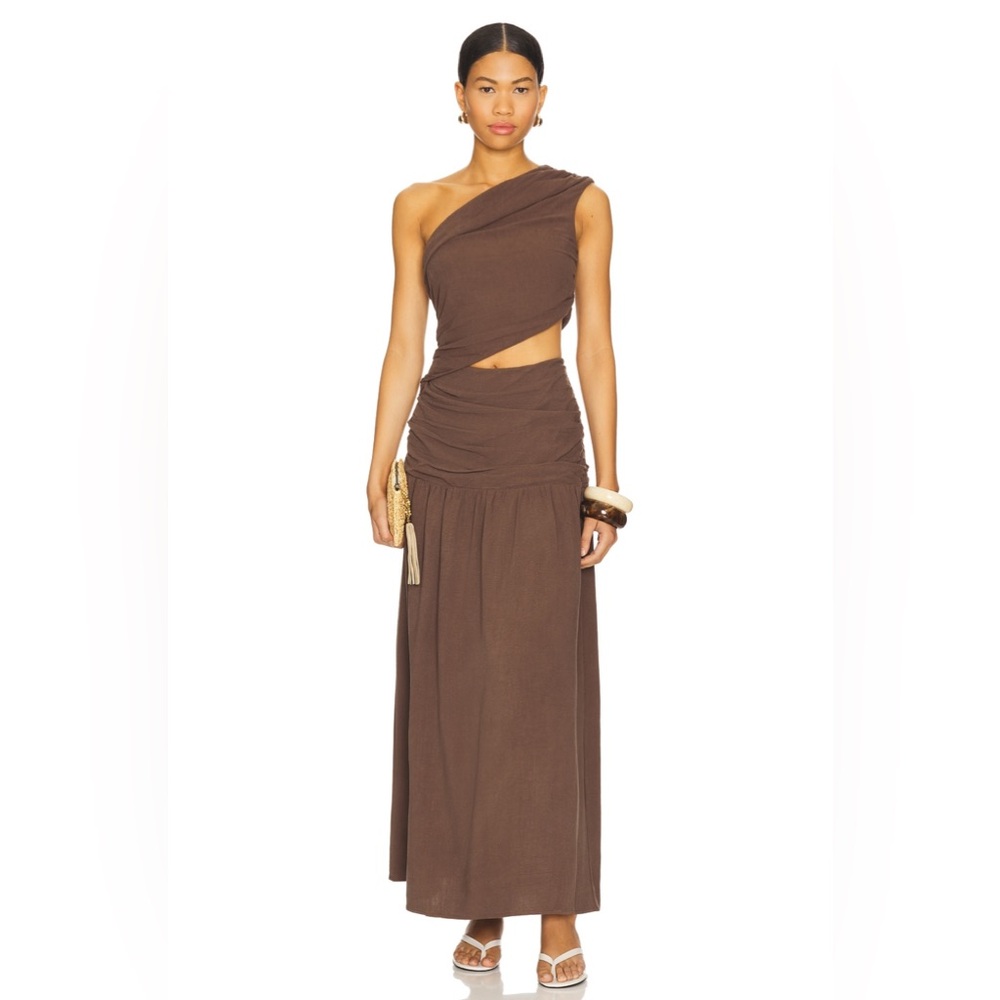 4th & Reckless Yara Maxi Dress in Brown